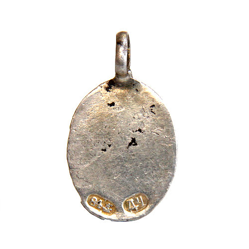 Старинная серебряная нательная иконка-образок Распятие Христово 