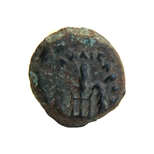 Монета Понтия Пилата с изображением колосьев, в красивом футляре