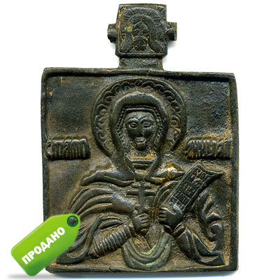 Старинная икона образок 18 века Святая Великомученица Параскева Пятница.