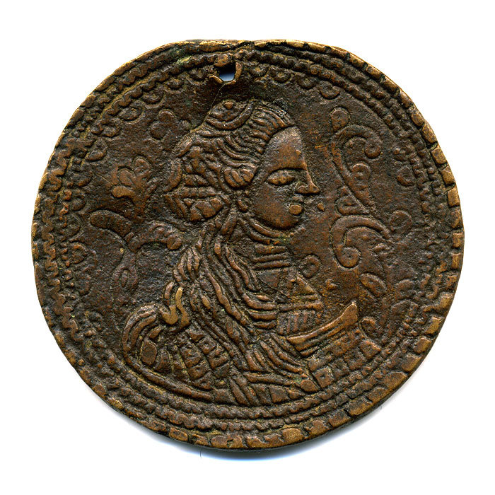 Дукач или старинный литой образок 18 века Святая Великомученица Параскева Пятница.