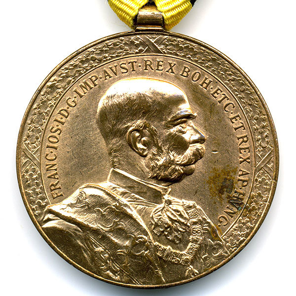 Австро-Венгрия. Почетная медаль за 40 лет верной службы.