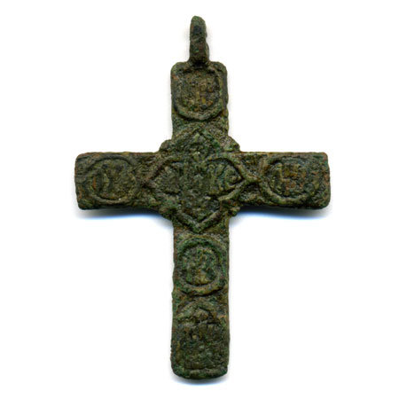 Большой старинный православный нательный крестик. Россия XVIII-XIX век