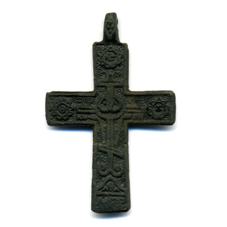Старинный православный нательный крестик. Россия XVIII-XIX век