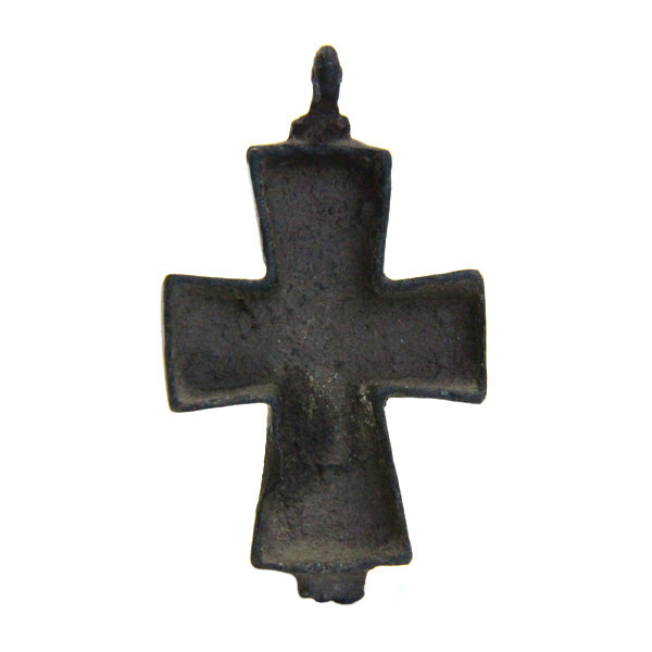Древний крест энколпион Византийского типа с Распятием Христовым. Русь X-XI век