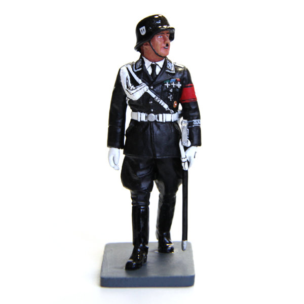 Коллекционный оловянный солдатик Оберстгруппенфюрер СС Йозеф (Зепп) Дитрих в черной парадной форме СС