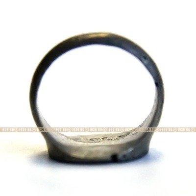 Старинный серебряный перстень печатка с геральдическим символом в виде дворянского герба, Россия 18 век.