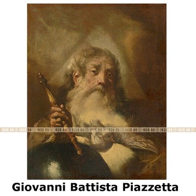 Редкая икона Бога Отца или Господа Саваофа по мотивам Giovanni Battista Piazzetta. Санкт-Петербург 1820-1850 гг.