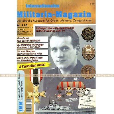 Militaria-Magazin #110. Журнал для коллекционеров наград и униформы Третьего Рейха.