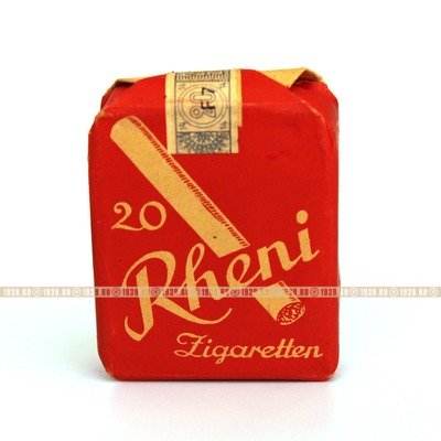 Оригинальная пачка 12 сигарет для Вермахта фирмы Rheni, 1936-1945 год.