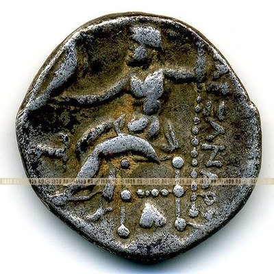 Древняя серебряная монета Александра Македонского Великого. Македония IV век до НЭ. Драхма. 