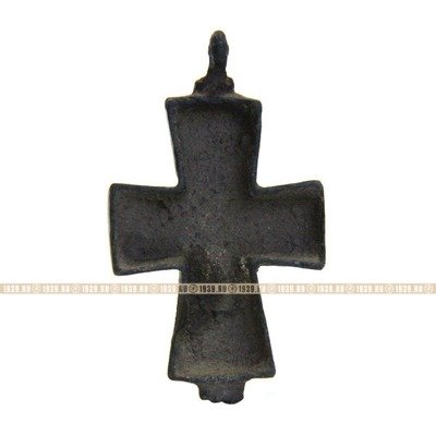 Древний крест энколпион Византийского типа с Распятием Христовым. Русь X-XI век