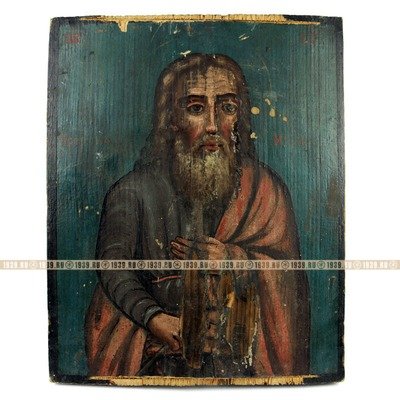 Старинная деревянная икона святой Илия Пророк. Россия, XIX век.