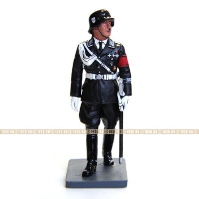 Коллекционный оловянный солдатик Оберстгруппенфюрер СС Йозеф (Зепп) Дитрих в черной парадной форме СС