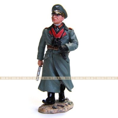Коллекционный оловянный солдатик Генерал-фельдмаршал Эрвин Роммель 1942 год. Красивый оловянный солдатик в подарок.