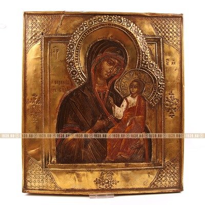 Православная икона. Иверская икона Божией Матери. 19 век.