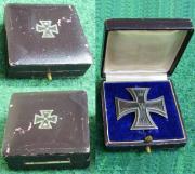 Некоторые из видов футляров от Железного креста 1-й степени образца 1914 года. (Коробки с наклеенным крестом относятся к последнему периоду войны).