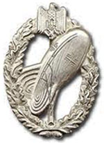 Знак "Аэростатный наблюдатель сухопутных войск" серебрянный