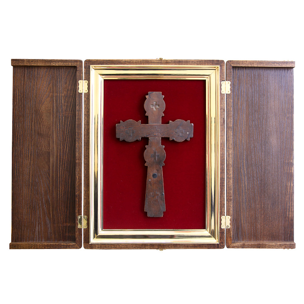 Редчайший старинный Крест Семидревный с реликвариями и частицей Креста Господня. Палестина, Иерусалим 1850-1890 год