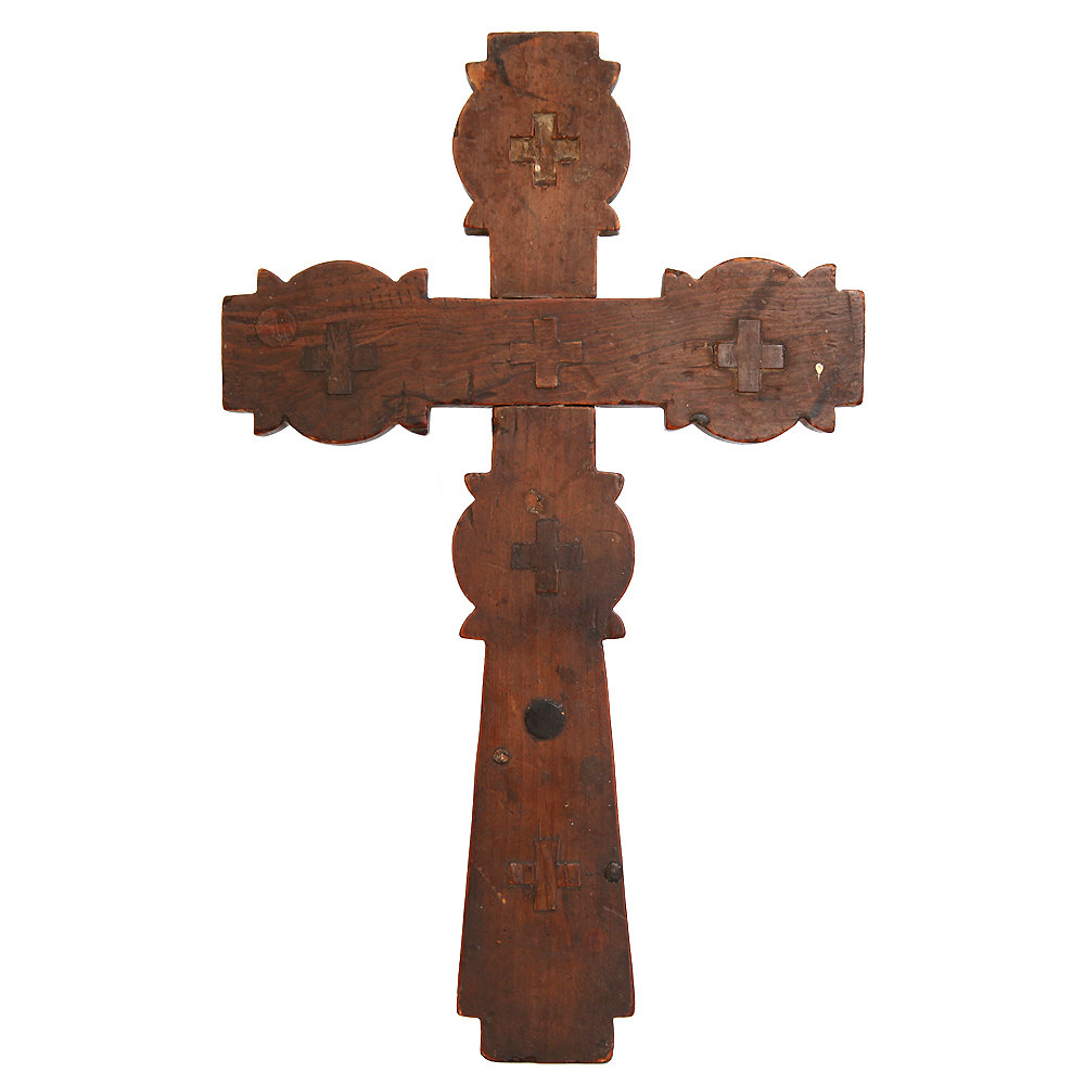 Редчайший старинный Крест Семидревный с реликвариями и частицей Креста Господня. Палестина, Иерусалим 1850-1890 год