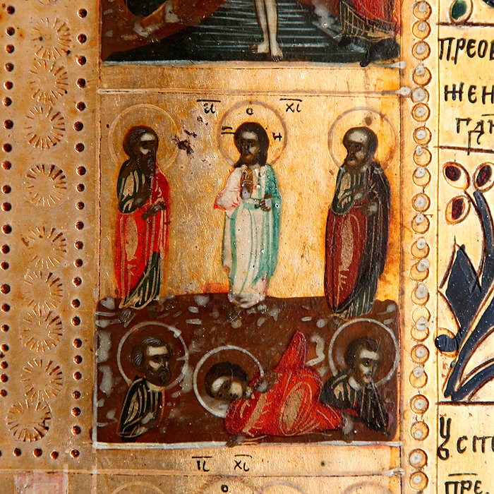 Старинная икона на серебре 