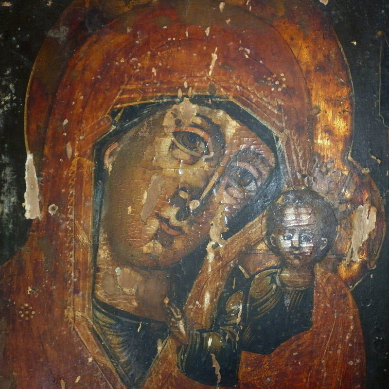 Старинная Казанская икона Пресвятой Богородицы 