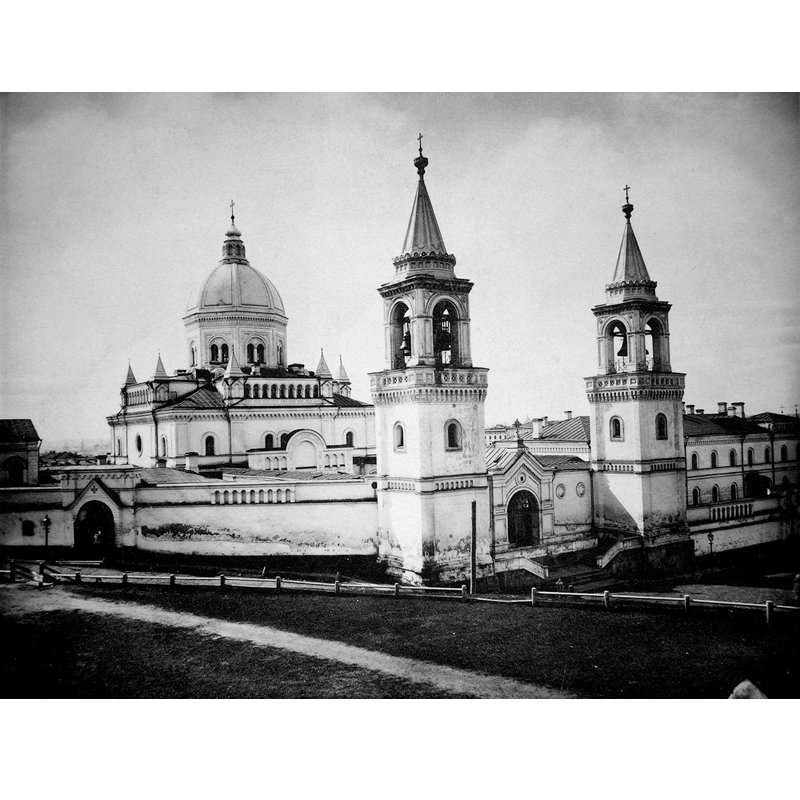 Старинная намоленная Богородничная четырехчастная икона. Москва, Иоанно-Предтеченский монастырь 1906 год.