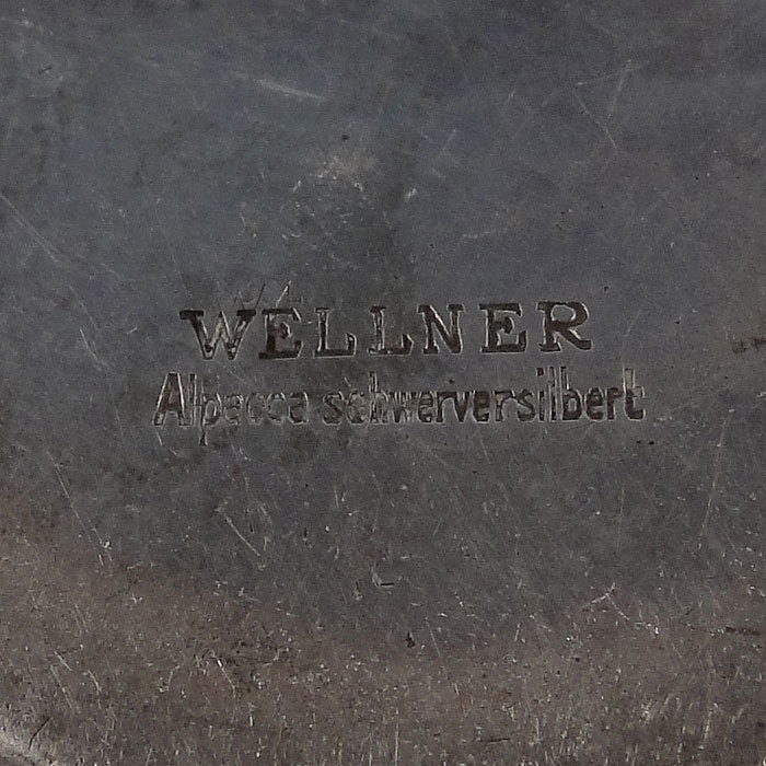 Винтажный стаканчик для вина или воды. «Wellner. Alpacca Schwerversilbert» Германия 1930-40.
