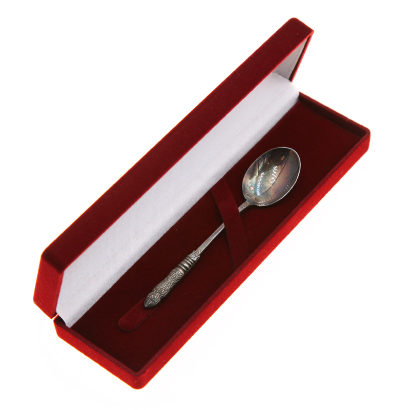 Антикварная серебряная ложечка на счастье или подарок на первый зубик, с символом дикой свинки №1. Веймарская Республика 1910-1920 год