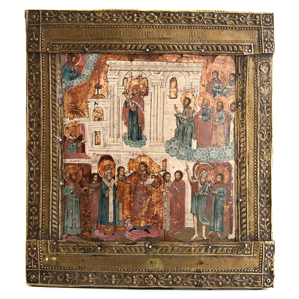 Православная старинная икона 