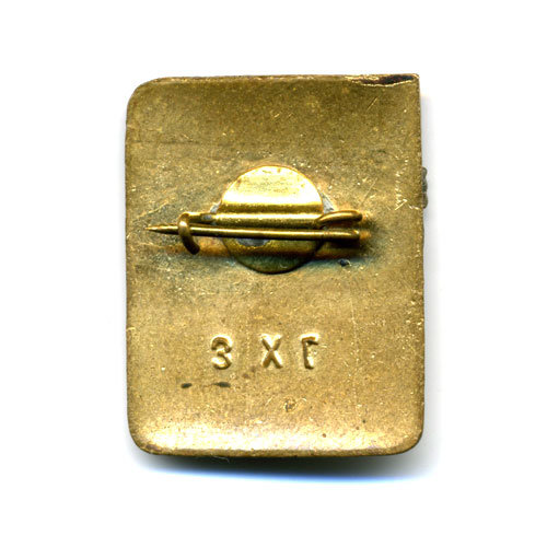 Значок СССР 1 разряд по лыжам. 50-е годы. 3ХГ.
