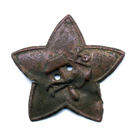 Звездочка на буденовку бойца РККА. Период Гражданской Войны 1918г. 