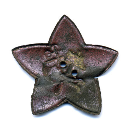 Звездочка на буденовку бойца РККА. Период Гражданской Войны 1918г. 