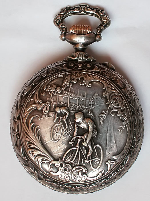 Старинные Карманные часы 1890-1910 гг. Швейцария. 8-суточный завод.