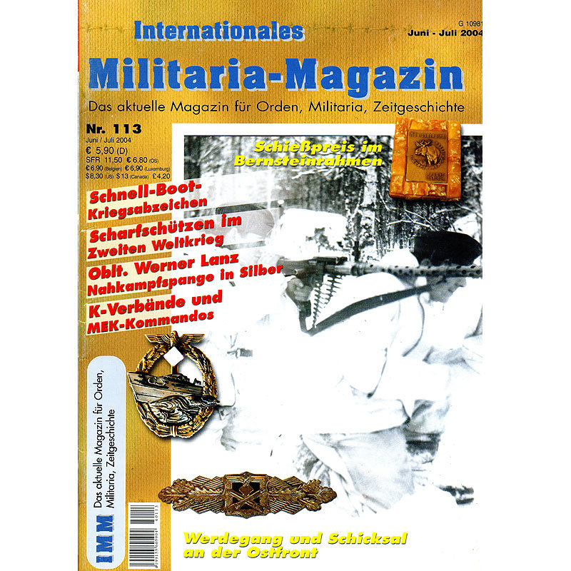 Militaria-Magazin #113. Журнал для коллекционеров наград и униформы Третьего Рейха.