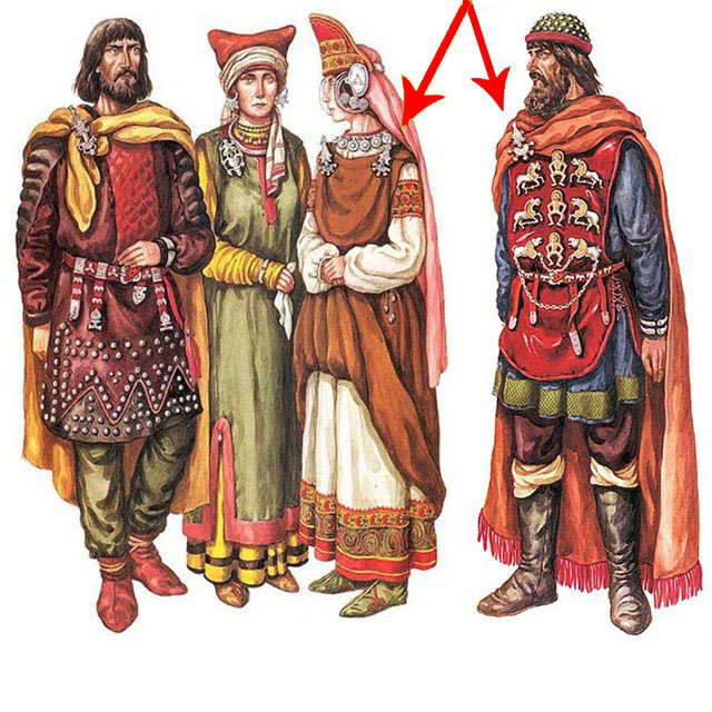Фибула с руническим символом. 