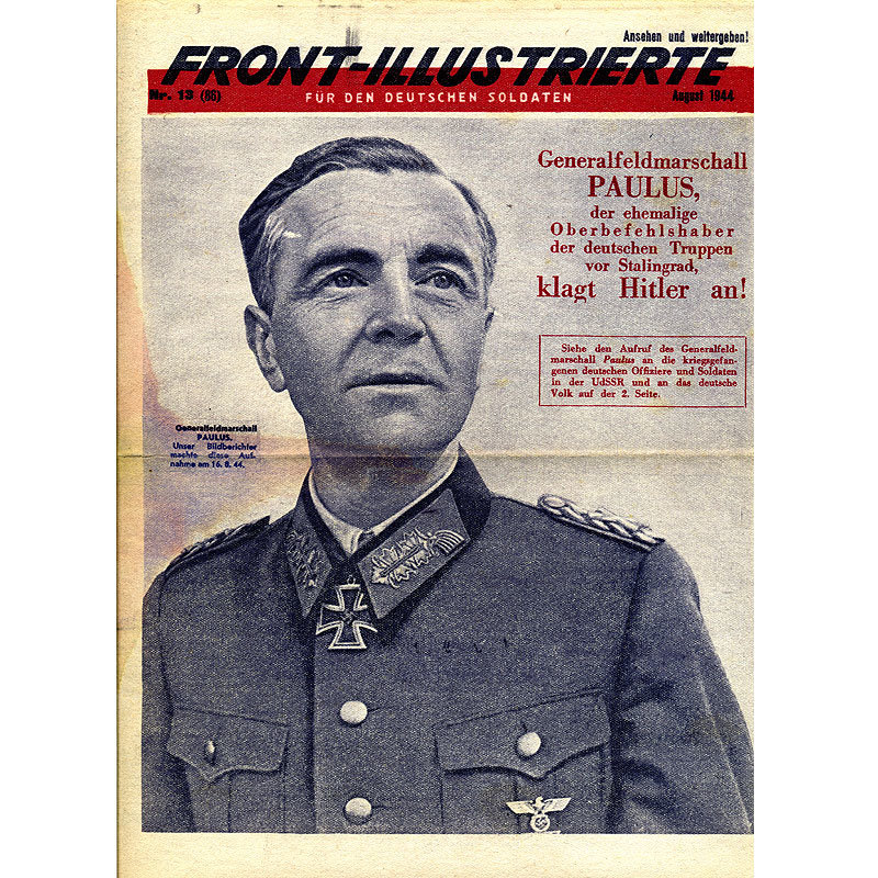 Советская пропаганда. Front-illustrierte fur den Deutschen soldaten. август 1944.