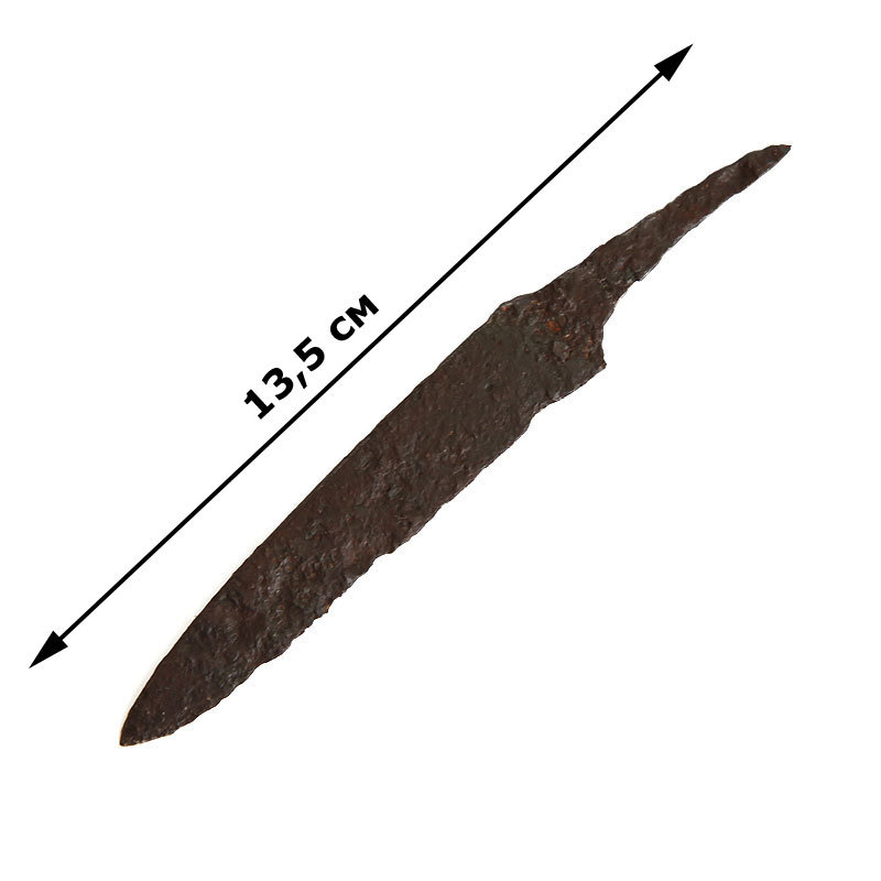 Поясной железный нож  13,5 см. Аланы или Скифо-Сарматы 11-12 век.