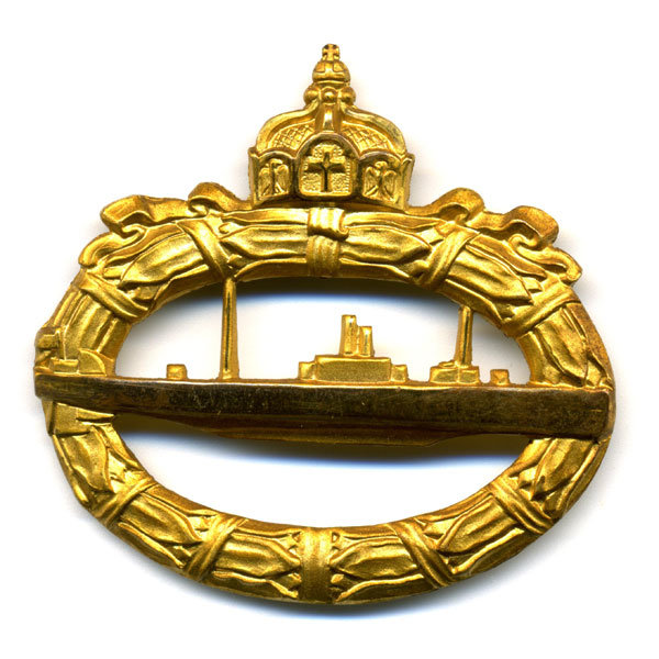 Боевой Знак подводника времен Первой мировой войны 1914-1918 г.