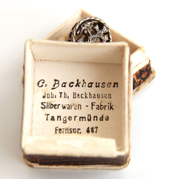 Серебряный перстень Аненербе (нем. Ahnenerbe — «Наследие предков»). Германия 1933-45 гг.