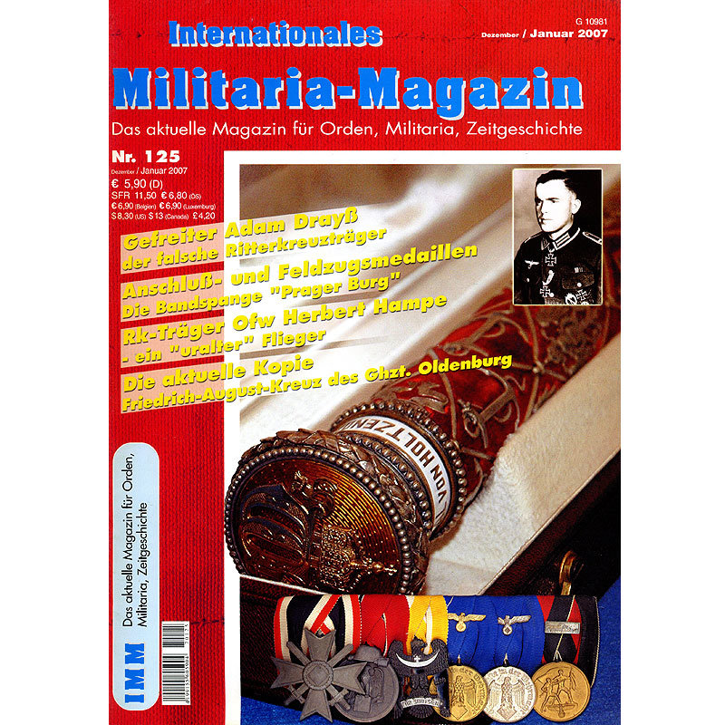 Militaria-Magazin #125. Журнал для коллекционеров наград и униформы Третьего Рейха.