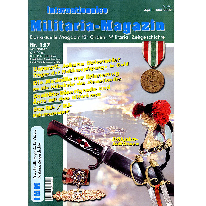 Militaria-Magazin #127. Журнал для коллекционеров наград и униформы Третьего Рейха.