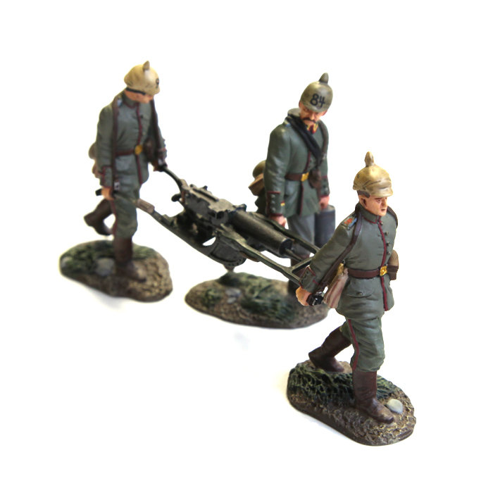 Набор оловянных солдатиков 54мм. Германский пехотный полк фон Манштейн Шлезвигский №84. Пулеметная команда.