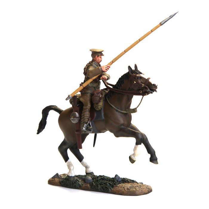 Коллекционный оловянный солдатик. Британский уланский полк №9. Капрал.