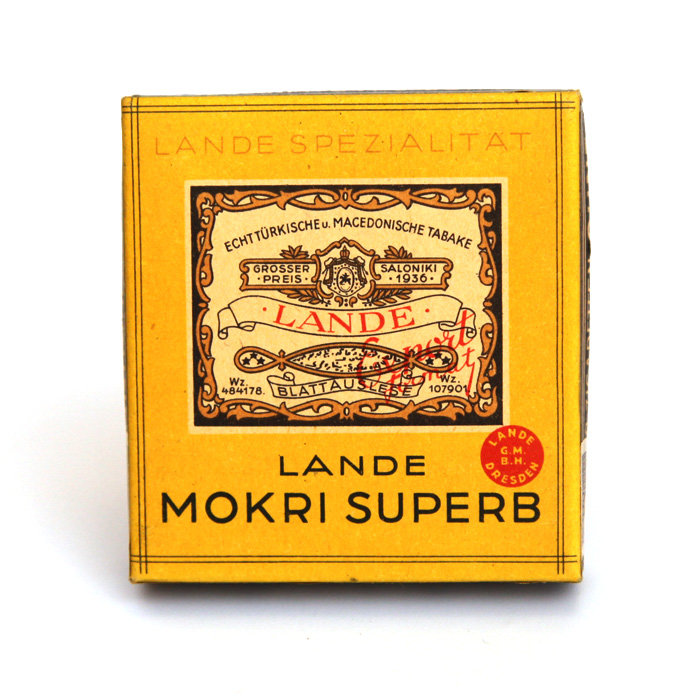 Оригинальная пачка 12 сигарет для Вермахта фирмы LANDE, 1936-1945 год.