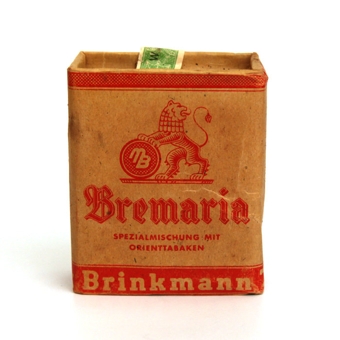 Пачка оригинального табака для Вермахта фирмы Bremaria, 1938-1945 год.