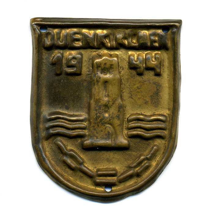 Редкость Щит Дюнкерк (DUENKIRCNEN 1944) или Дюнкеркский щит 1944.