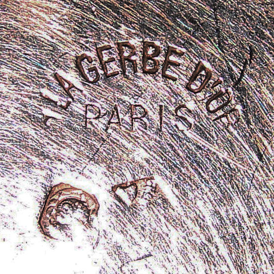 Антикварная серебряная кофейная пара. Франция XIX век.