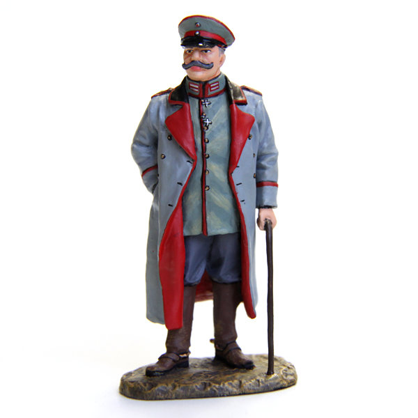 Коллекционный оловянный солдатик Генерал-фельдмаршал Пауль фон Гинденбург 1916-1917 год. Красивый оловянный солдатик в подарок.