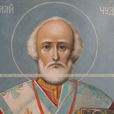 Икона для моряков. Старинная корабельная икона Воскресение Христово и Святой Николай Чудотворец - святой покровитель моряков. Россия рубеж XIX-XX веков.