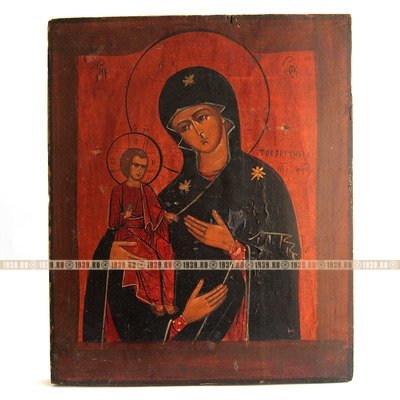 Старинная целительная икона Божией Матери «Троеручица». Россия, Владимирская губерния XIX век.